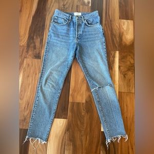 We the Free High Rise Button Fly Jeans